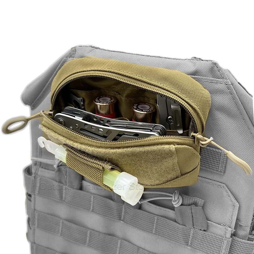 Bolsa táctica Molle para cinturón, bolsa de administrador, pecho, organizador pequeño General, bolsillo, chaleco Airsoft de caza, accesorios para equipos de pecho - imagen 3