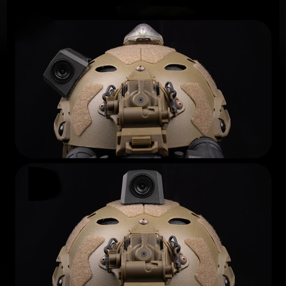Modelo de cámara HD montada en casco, accesorios tácticos de casco rápido, herramienta de Cosplay de plástico para tiro al aire libre, equipo de Paintball Airsoft - imagen 5
