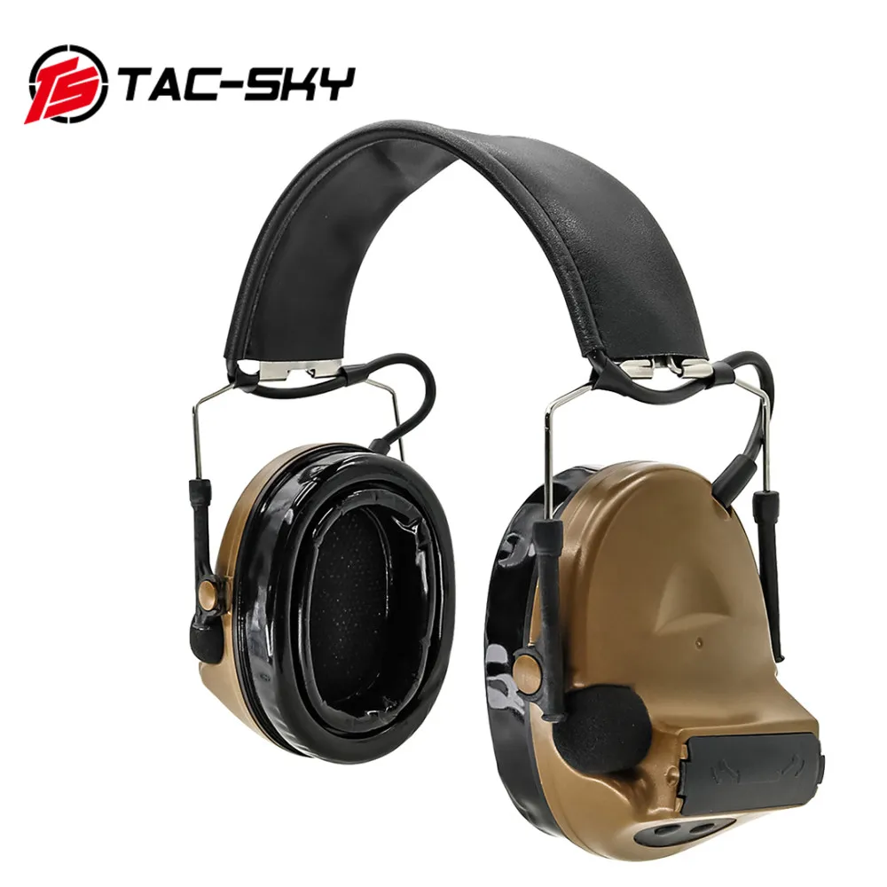 TAC-SKY auriculares tácticos COMTA II IPSC sin micrófono orejeras de silicona cancelación electrónica de ruido protección auditiva auriculares de tiro - imagen 3