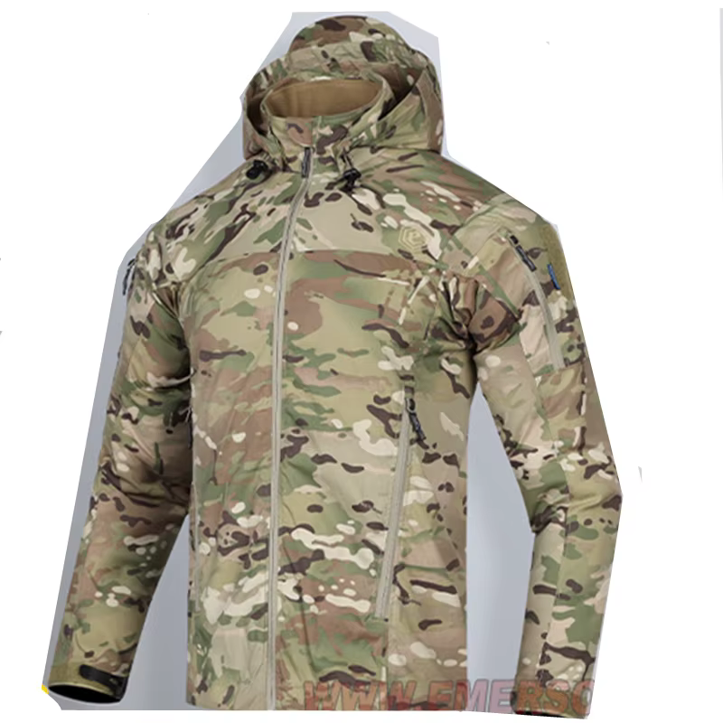 Chaqueta táctica Falco ligera impermeable cortavientos con capucha