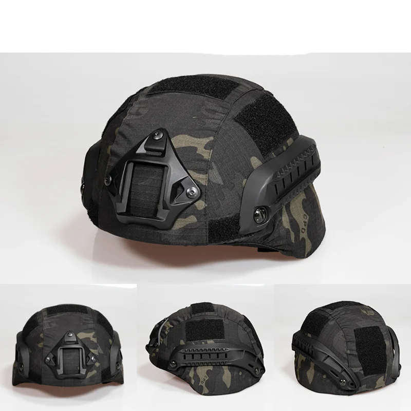 MICH2000 Funda para casco Airsoft al aire libre deportes camuflaje casco cubierta protectora tela SWAT casco accesorio para casco MICH - imagen 5