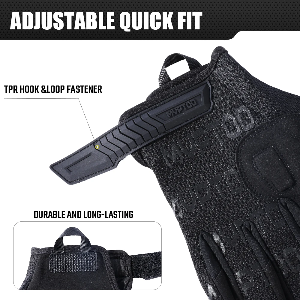 Guantes tácticos con pantalla táctil para Airsoft, tiro y caza - imagen 4