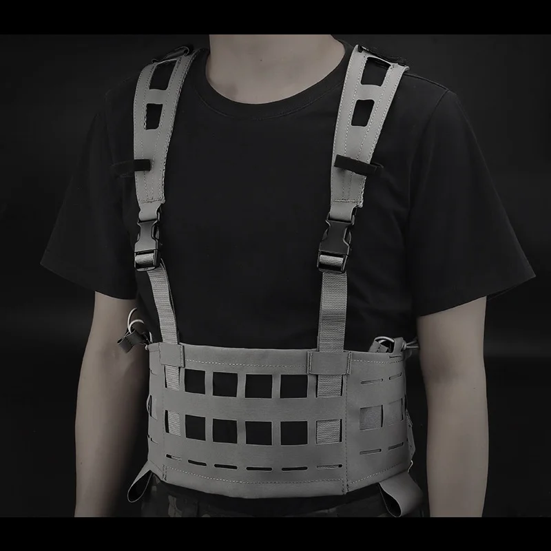 Plataforma de pecho de aventura |   Plataforma de engranajes compatible con MOLLE Diseño SPC liviano |   Para actividades al aire libre Chest Rig - imagen 2