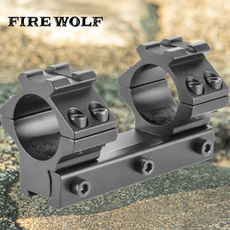 FIRE WOLF-pistola de aire de cola de milano de perfil bajo, 8cm, 11mm, anillos de 25,4mm con pasador de parada, riel de 13mm para montaje de alcance de Rifle de buena calidad - imagen 2