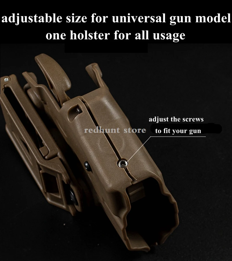 COLT 1911-funda táctica para pistola, bolsa para mano derecha, caza, combate, muslo, pierna, para G 17L,34,35,40,41 - imagen 4