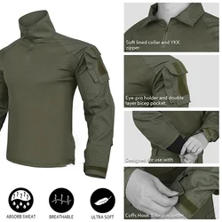 Traje de rana táctico camuflaje manga larga hombre