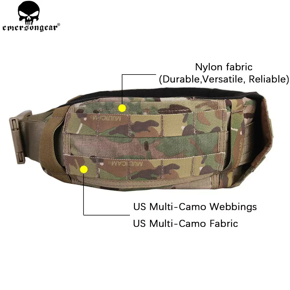 EMERSONGEAR AVS cinturón de perfil bajo Molle cinturón emerson accesorios de caza cinturón negro multicamuflaje EM9295 - imagen 2