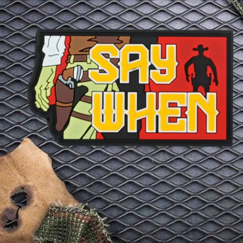 Di cuando parche de PVC 3D, brazalete táctico con gancho y bucle, insignia de moral, accesorio, mochila, pegatinas decorativas, parches para ropa - imagen 4