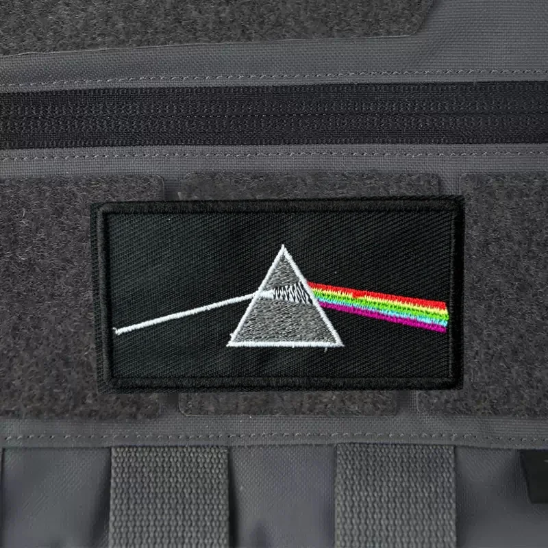 Parche bordado reflectante táctico velcro – Insignia moral para mochila - imagen 2