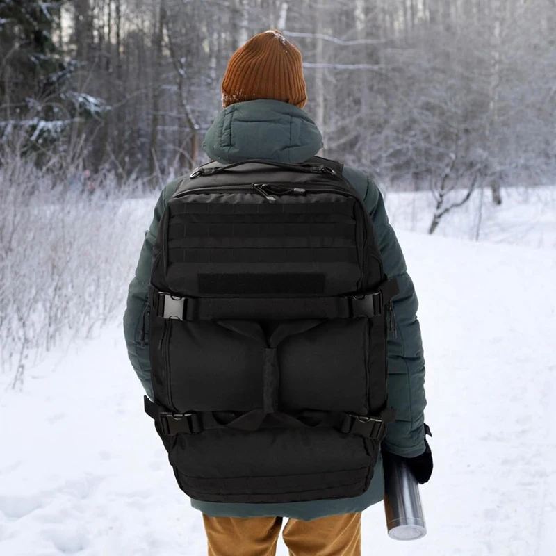 LQARMY 30 45 80L bolsas de viaje impermeables bolsas de equipaje de gran capacidad bolsa de lona para hombre bolsa de viaje bolsa de fin de semana bolsas de lona - imagen 5