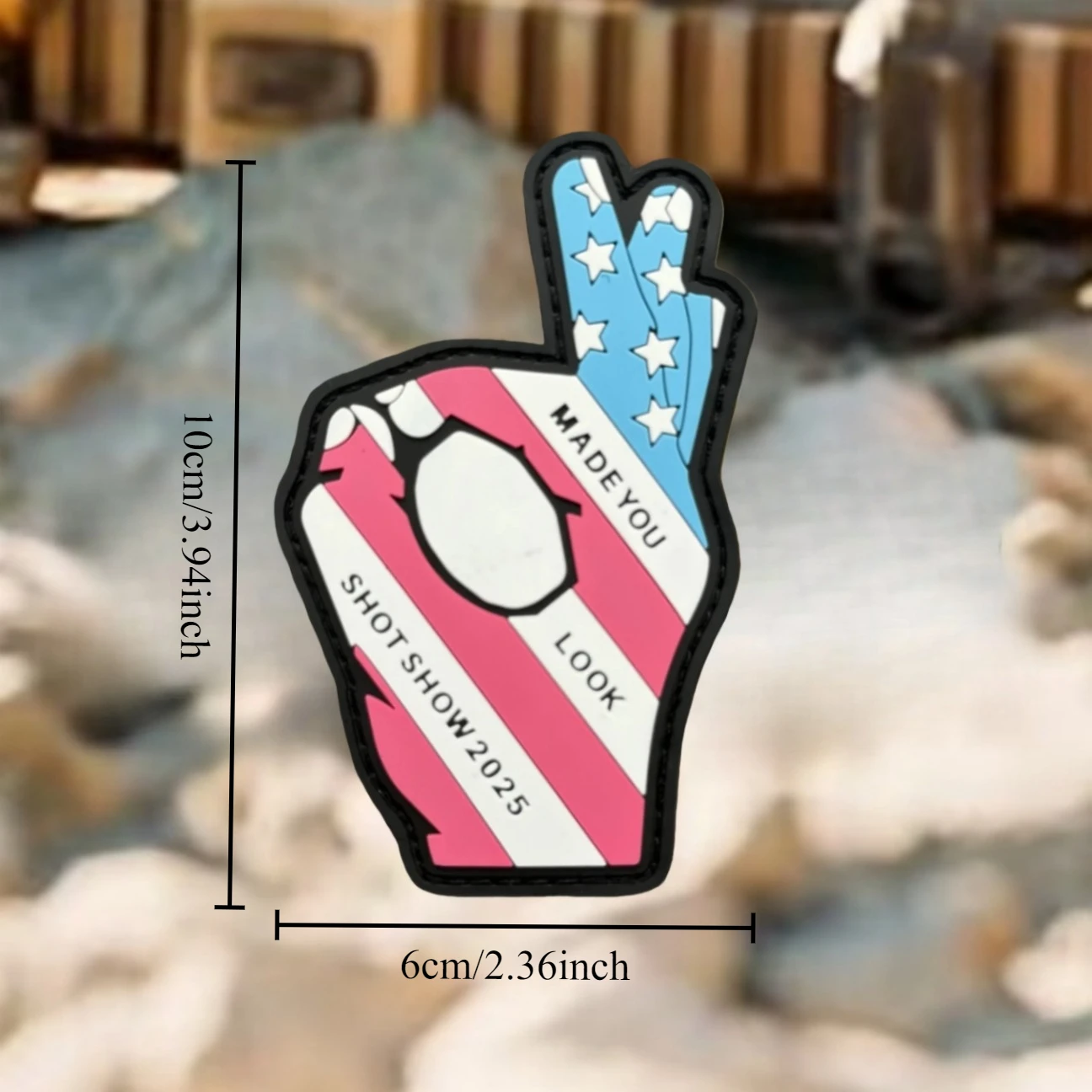 Hecho que te parece divertido insignia de moral parches de PVC para ropa brazalete militar táctico gancho y bucle mochila accesorios pegatinas - imagen 2