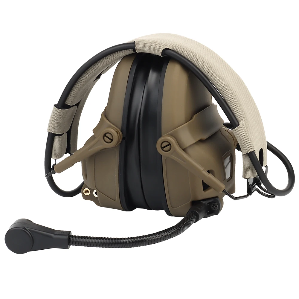 GEN 6 auriculares tácticos con micrófono de brazo robótico para caza, cascos militares CS con cancelación de ruido sin recolección para Paintball - imagen 3