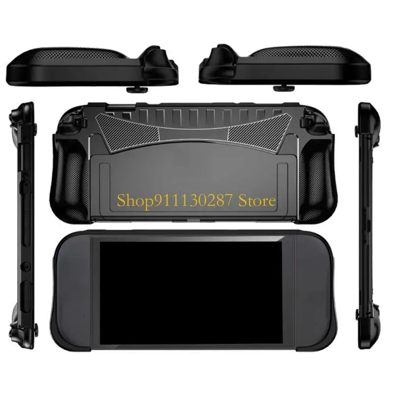 J1HC consola juegos carcasa a prueba arañazos accesorios juego funda protectora trasera con soporte para NS2 Gamepad