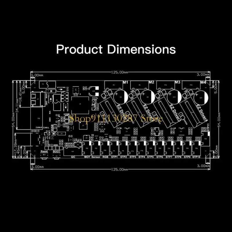 J1HC eleva juego impresión MMB CAN V1.0 Tablero control ERCF 32bit 64MHz DC12-24V - imagen 2