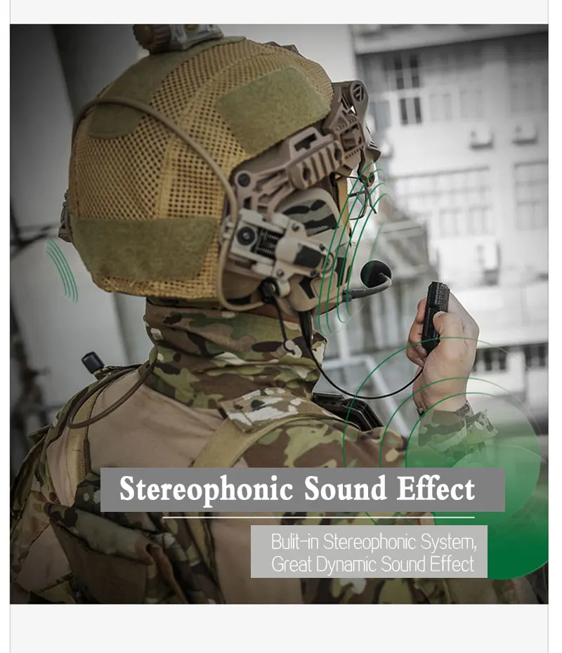 FCS-TACTICAL Auriculares tácticos Bluetooth AMP inalámbrico - imagen 4