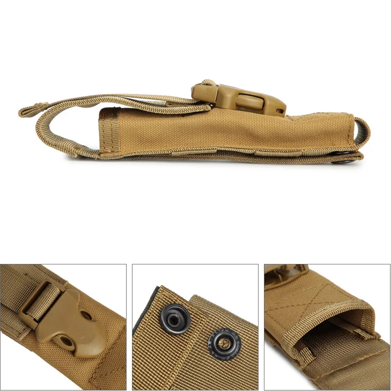 Molle-funda para linterna EDC, bolsa de cintura para herramientas, deporte al aire libre, Camping, senderismo, accesorios de caza, funda ligera para cuchillo - imagen 5