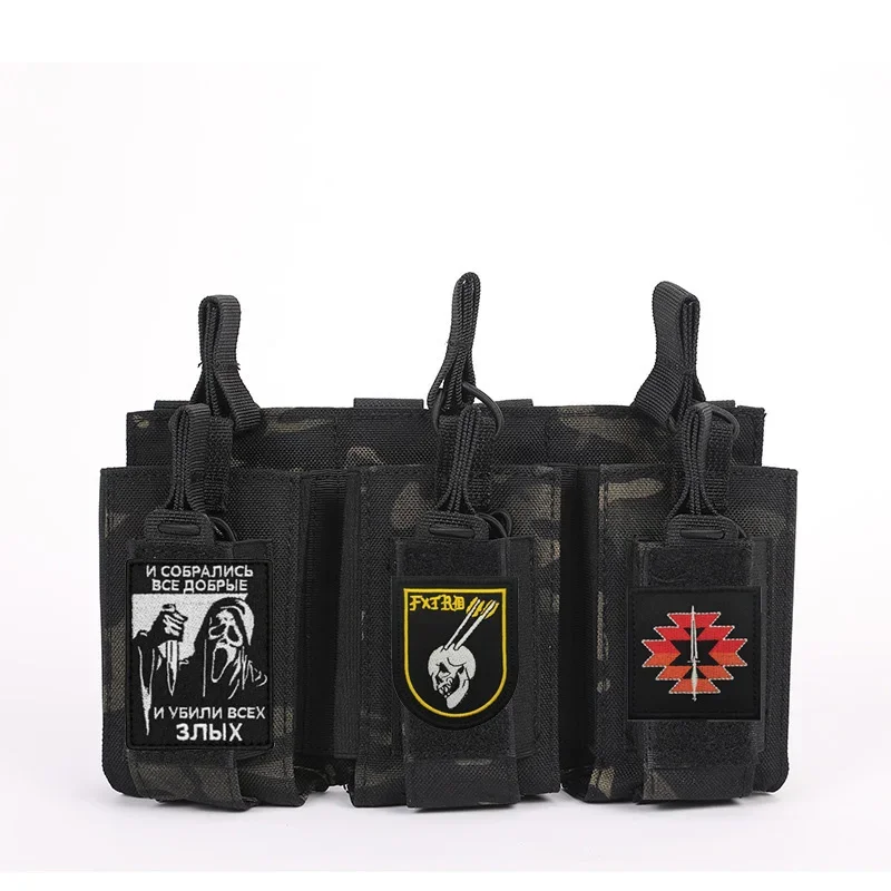 Accesorios para bolsa al aire libre, insignia de 40K, calavera templaria de Warhammer, bordado, brazalete de moral mágica para exteriores, gancho para mochila, parche para ropa - imagen 2