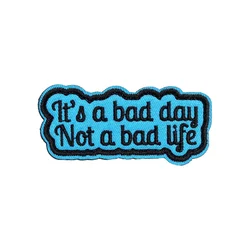 Parche táctico Morale con cita Not A Bad Life y Velcro para ropa