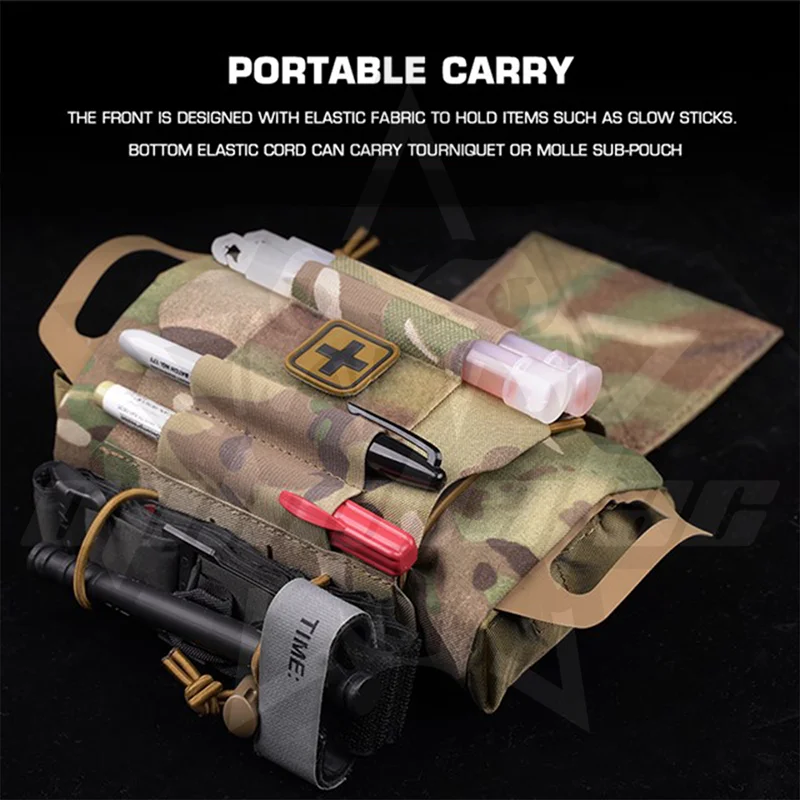 Kits OphidianTac IFAK, botiquín de primeros auxilios mediano, despliegue rápido para acampar, cazar, bolsa de emergencia, chaleco, accesorios - imagen 3