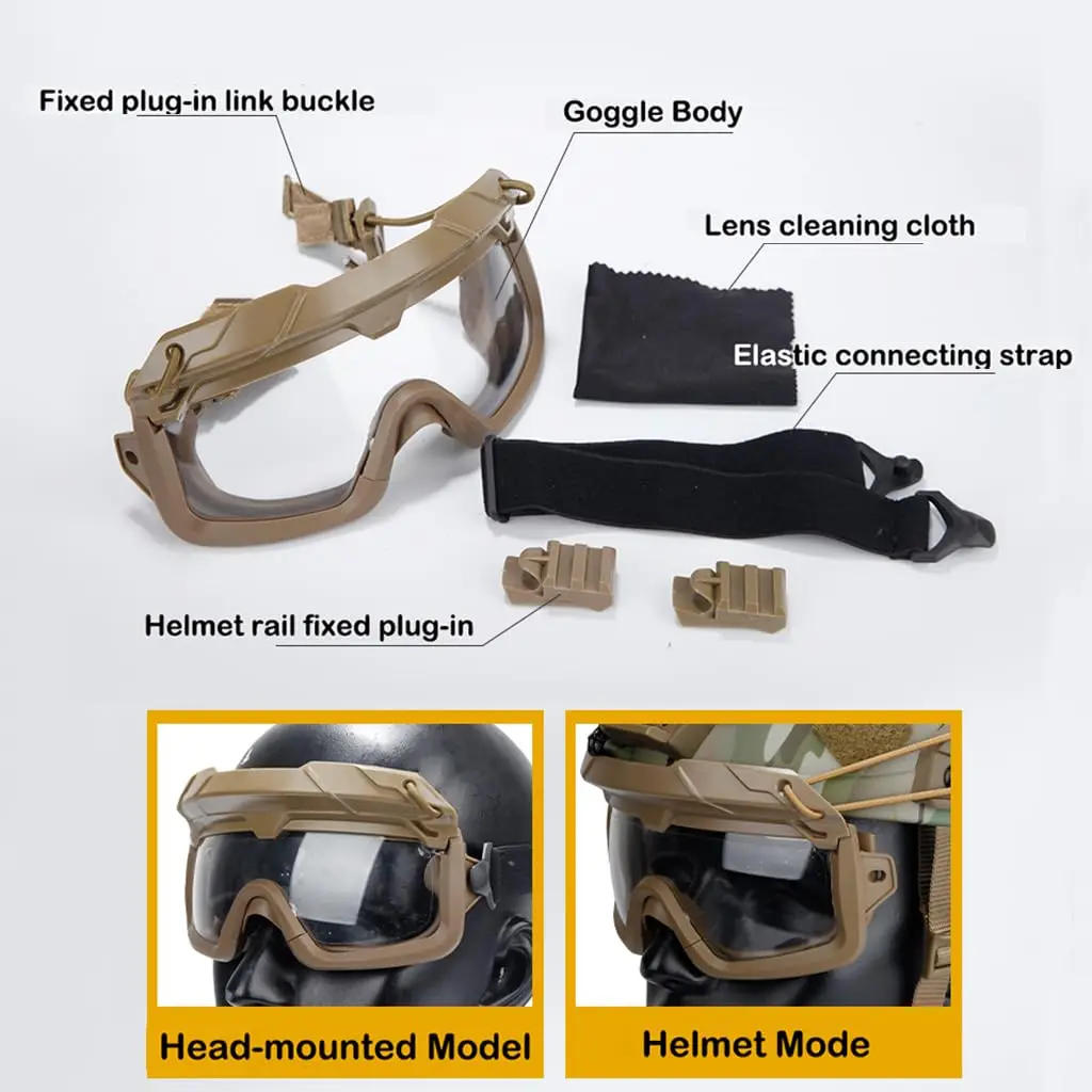 Casco táctico rápido de visión nocturna, conjunto COD con modelo NVG, caza, Paintball, tiro, casco protector resistente a impactos, conjunto de equipo - imagen 5