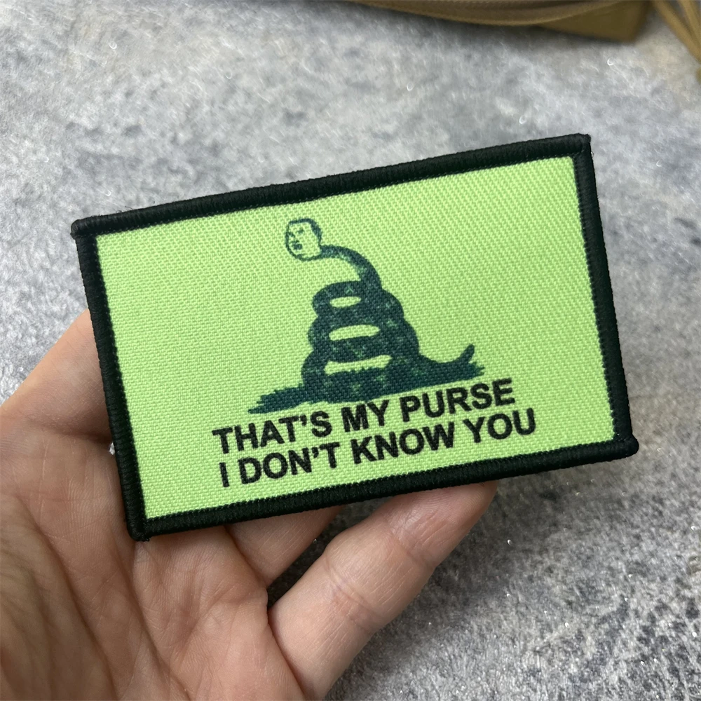 King of The Hill That's My Purse-insignia de moral, parche impreso con gancho y bucle, brazalete militar táctico del ejército, pegatina para mochila