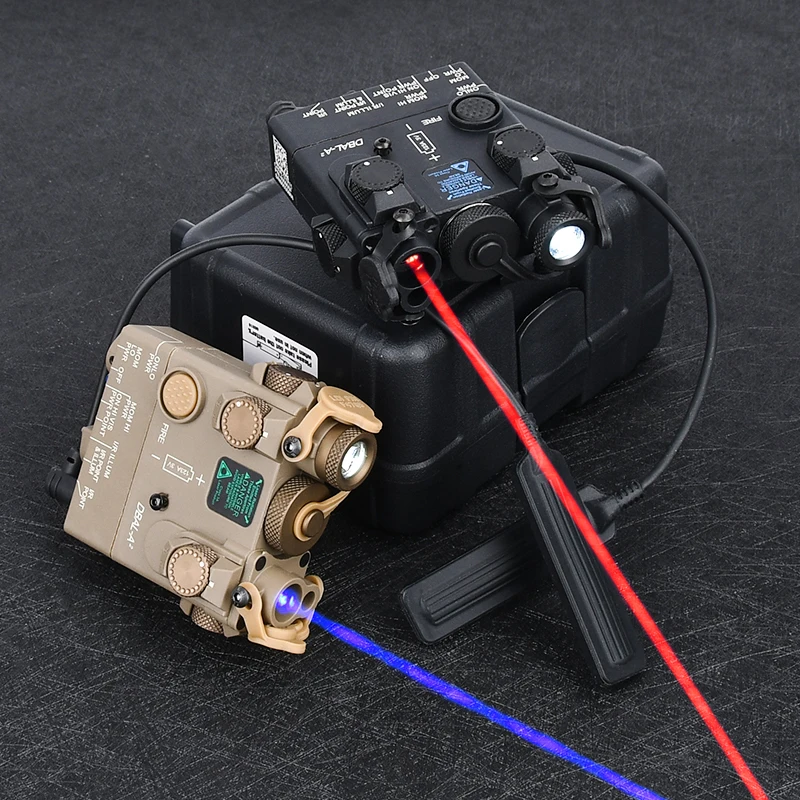 WADSN táctico DBAL A2 punto rojo verde azul indicador láser NO IR LED luz blanca estroboscópica caza Airsoft linterna ajuste riel de 20MM - imagen 3