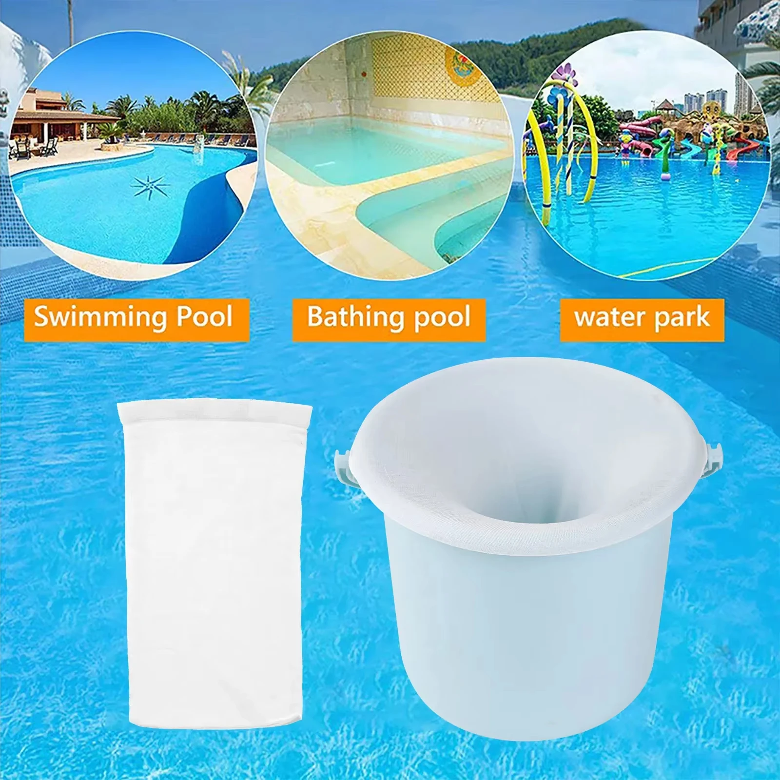 Calcetín filtro para skimmer de piscina en nylon - imagen 4