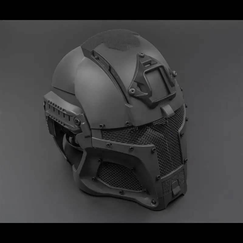 Casco de Airsoft con gafas reemplazables, protección para la cabeza y la cara, casco táctico, casco de guerrero medieval para cosplay - imagen 4