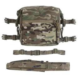 Paquete de kit de expansión LBV, bolsa de almacenamiento Molle de gran capacidad, accesorios tácticos de plataforma de pecho dividida de 34A, paquete de expansión Alpha
