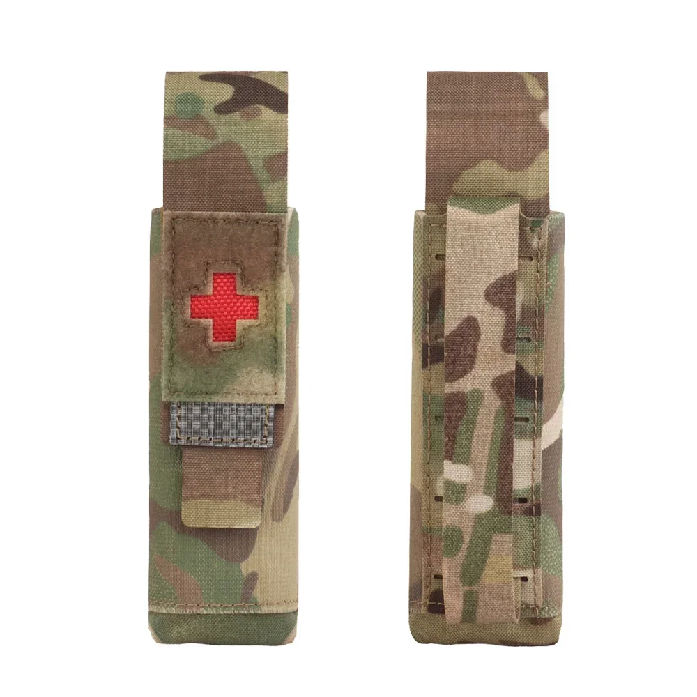 Bolsa de torniquete estilo caballero táctico, bolsa médica para gatos, chaleco de caza al aire libre, cinturón Molle, almacenamiento de linterna, funda TQ, herramienta de patrulla - imagen 4
