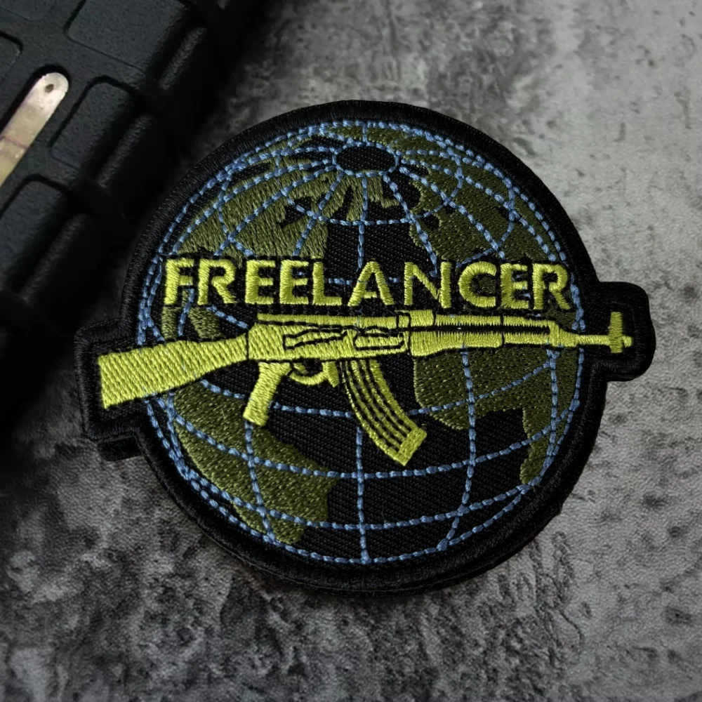 Parche táctico Freelancer Morale, brazalete del ejército militar, parches bordados de gancho y bucle, pegatinas para mochila y ropa - imagen 4