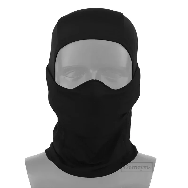 Máscara táctica pasamontañas para exteriores capucha de cabeza de silicona media cara a prueba de viento casco Airsoft caza CS juego gorra de protección solar - imagen 2