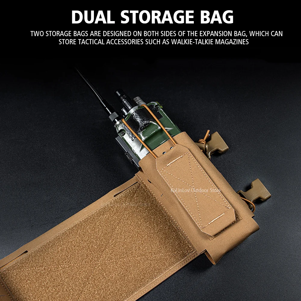 Chaleco táctico militar ligero MK4, chasis extendido montado en el pecho, MK MK3, versión mejorada, equipo de pecho, telas de EE. UU. - imagen 5