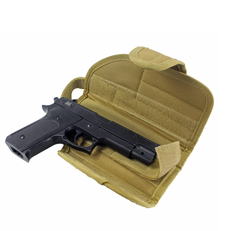 Funda de pistola de cinturón Universal para diestros, bolsa de pistola táctica, bolsa organizadora de tracción rápida, funda de caza para todas las pistolas - imagen 2