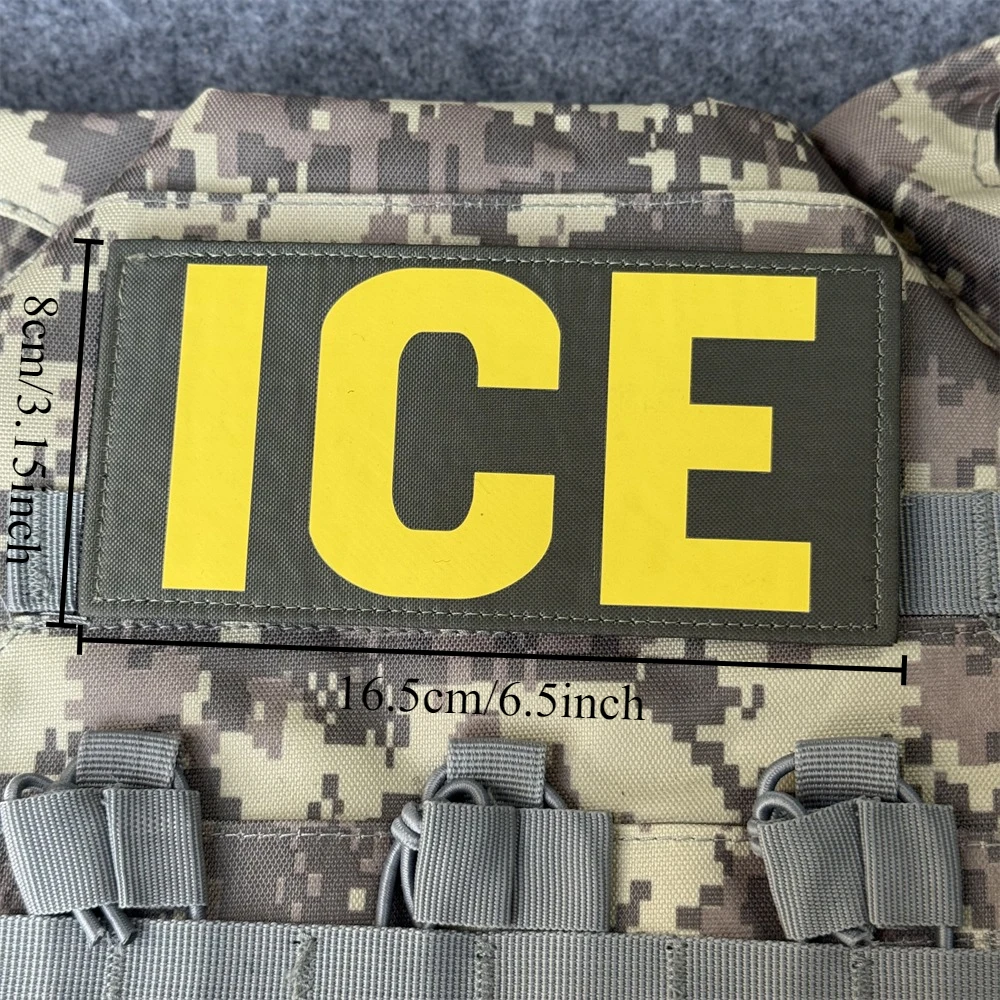Parche de hielo, insignia de moral táctica, parches de gancho y bucle impresos para ropa, equipo militar, pegatina para casco - imagen 2
