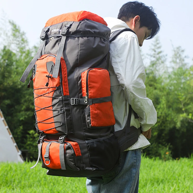 Mochila de acampada de 80L, bolso táctico impermeable para deportes al aire libre, senderismo, Trekking, montañismo, escalada - imagen 3