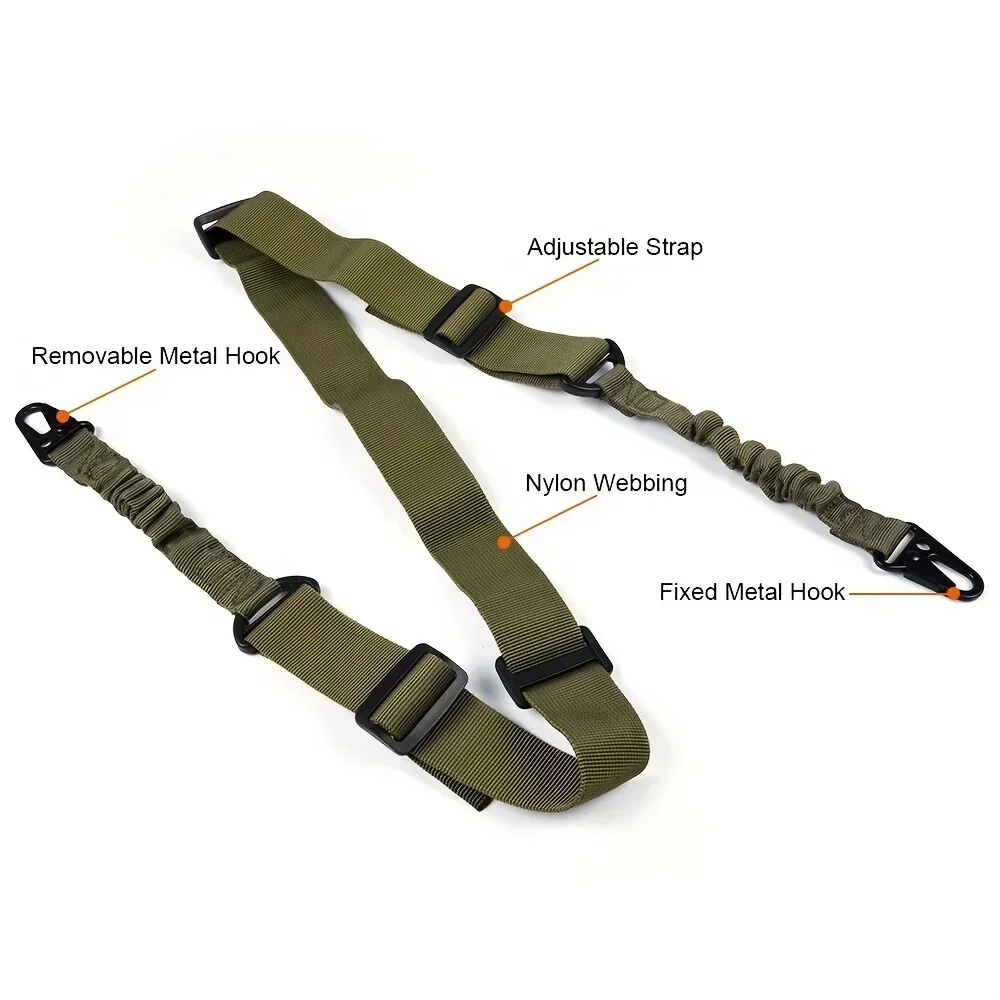 Eslinga táctica rifle QD – Ajustable compatible AR AK - imagen 4