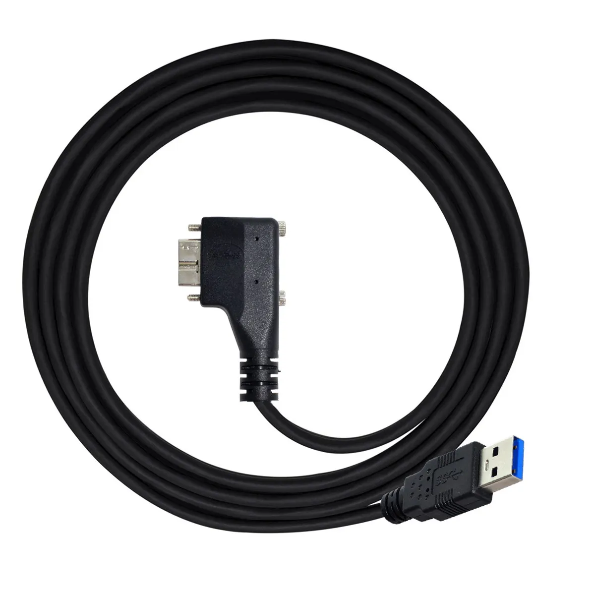 CY-tornillos duales Micro USB de ángulo derecho/izquierdo de 90 grados, montaje a Cable de datos 3,0 para Cámara Industrial - imagen 2