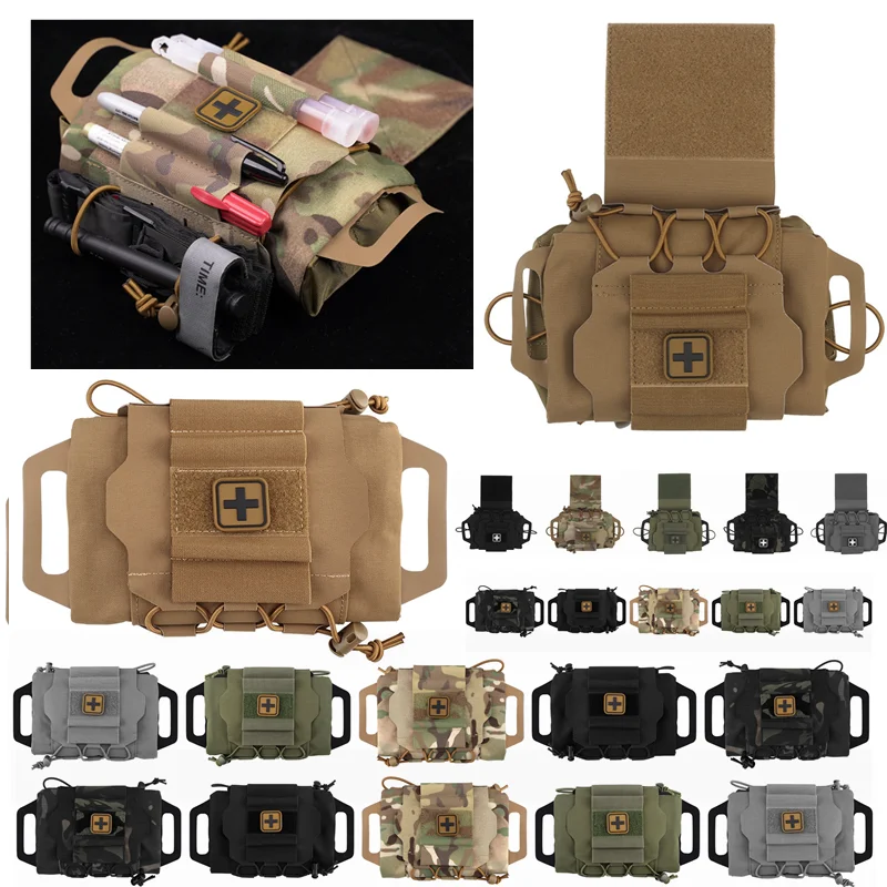 Kits IFAK de despliegue rápido táctico, bolsa médica para exteriores, bolsa de primeros auxilios Molle de liberación rápida, Camping, senderismo, supervivencia de emergencia EMT - imagen 2