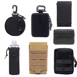 Riñonera táctica MOLLE con cinturón y funda para teléfono EDC