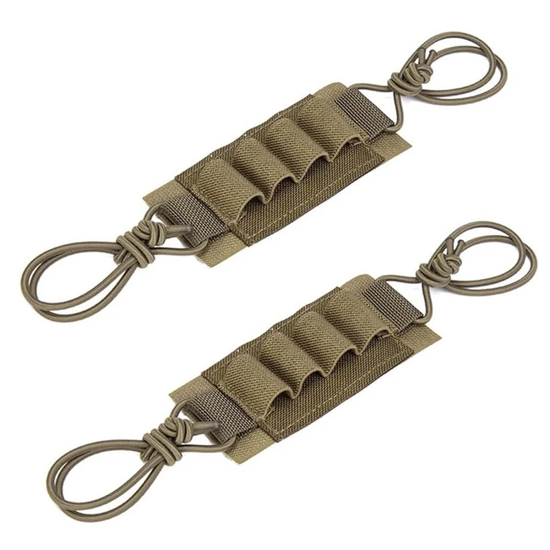 Casco táctico NVG CR123A tablero de almacenamiento de batería elástica dispositivo de visión nocturna cinturón de fijación 2 uds cordones de almacenamiento de batería de casco - imagen 3