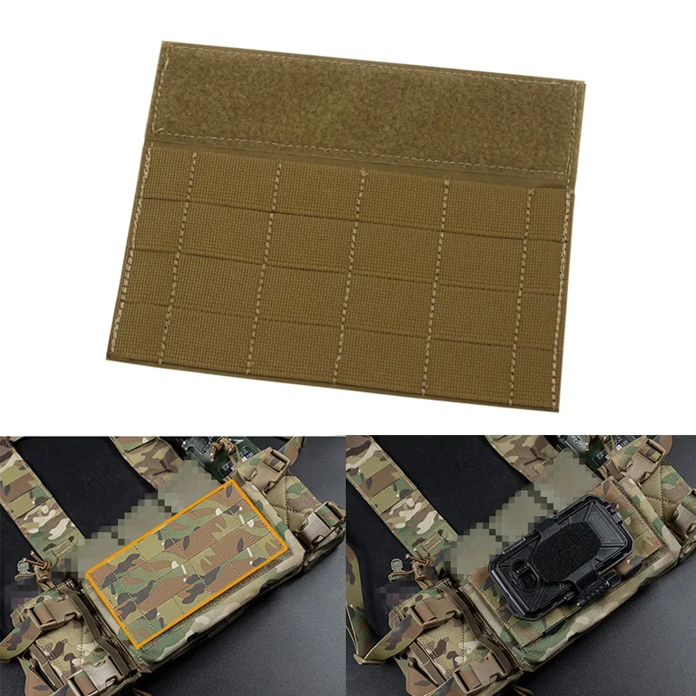 Chaleco táctico MOLLE, Panel completo con solapa frontal, Micro chasis de lucha, Panel colgante para MK3 MK4, aparejo de pecho, chaleco de caza - imagen 2