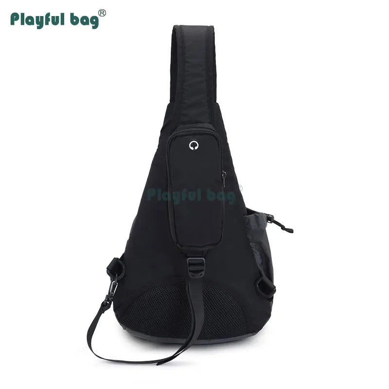 Bolso de pecho al aire libre para hombres, bolsa de pecho de gran capacidad, bolso de mensajero de viaje deportivo de ocio, impermeable, ligero, AVA75 - imagen 3