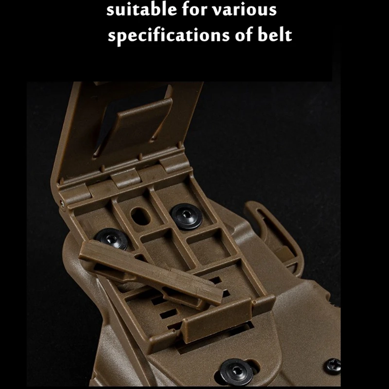 Funda táctica para pistola de tracción rápida de mano derecha, fundas ajustables para caza al aire libre, fundas para cinturón, funda Universal para pistola - imagen 4