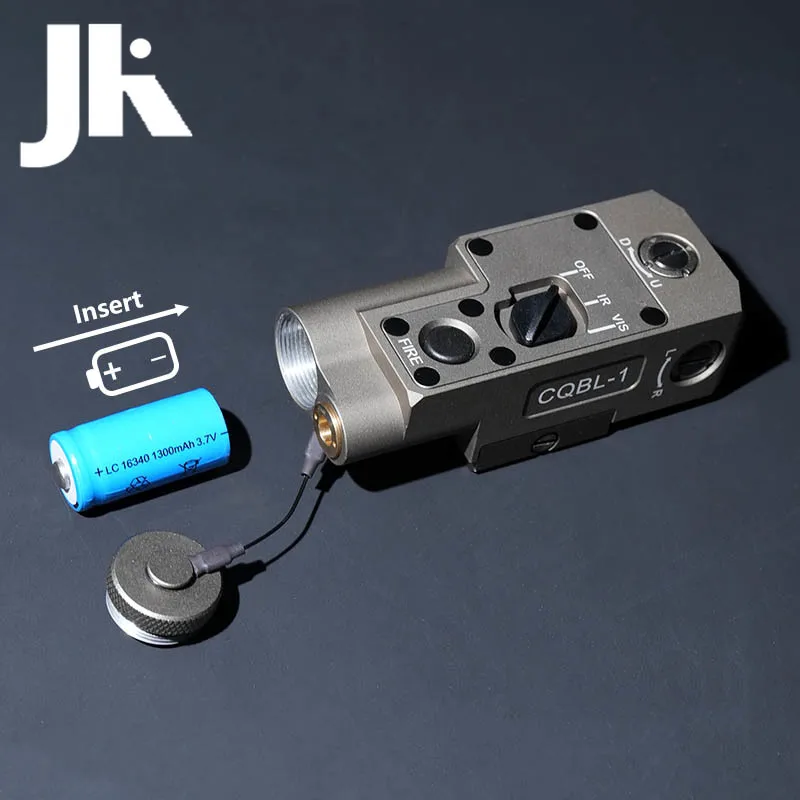 SOTAC linterna táctica de Metal CQBL 1 Mini, indicador IR rojo y verde, láser, arma de caza, explorador, interruptor de Control de luz, accesorio - imagen 5