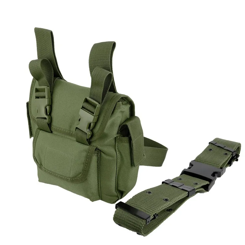 Bolsa táctica Molle para la pierna para hombre, riñonera para la cintura, riñonera para el muslo, cinturón para caza al aire libre y Camping - imagen 3