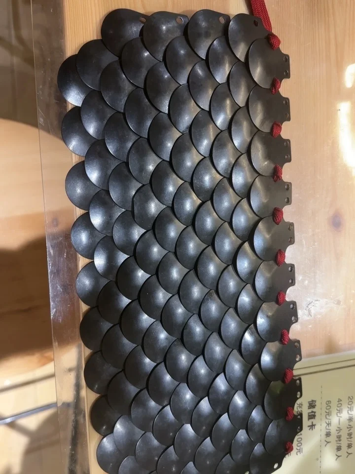 500 piezas de placas de armadura de escamas de pescado de metal 30x40 mm, materiales de bricolaje para armadura y casco chino de cosplay - imagen 4