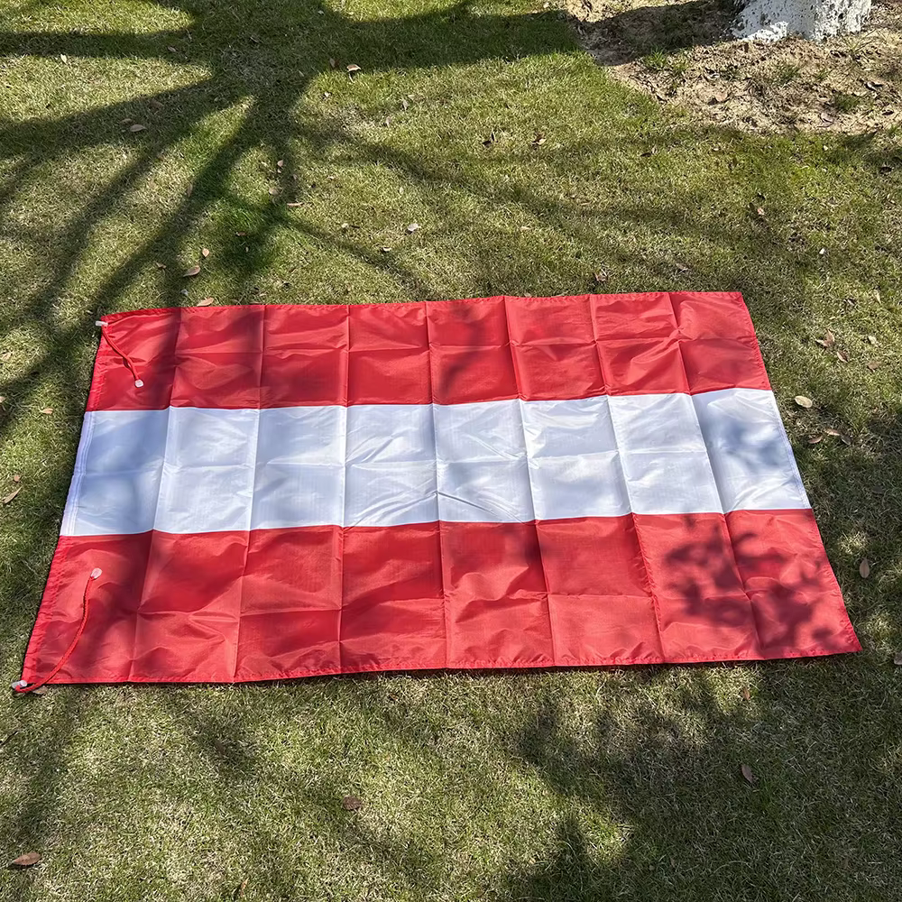 Bandera tipo chal AT de Austria en poliéster super resistente - imagen 3