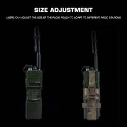 Raido Bolsa MOLLE Táctica para Radio Nylon Ajustable