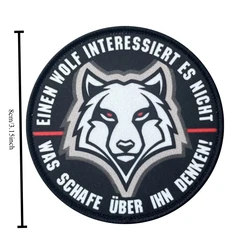 Wolf Morale parche táctico con velcro para ropa y mochila